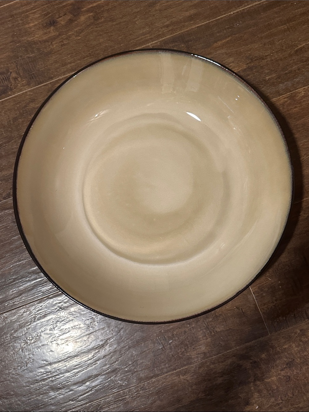 Pfaltzgraff Serving Bowl Large 14” Taos & Painted Poppies Beige Brown
